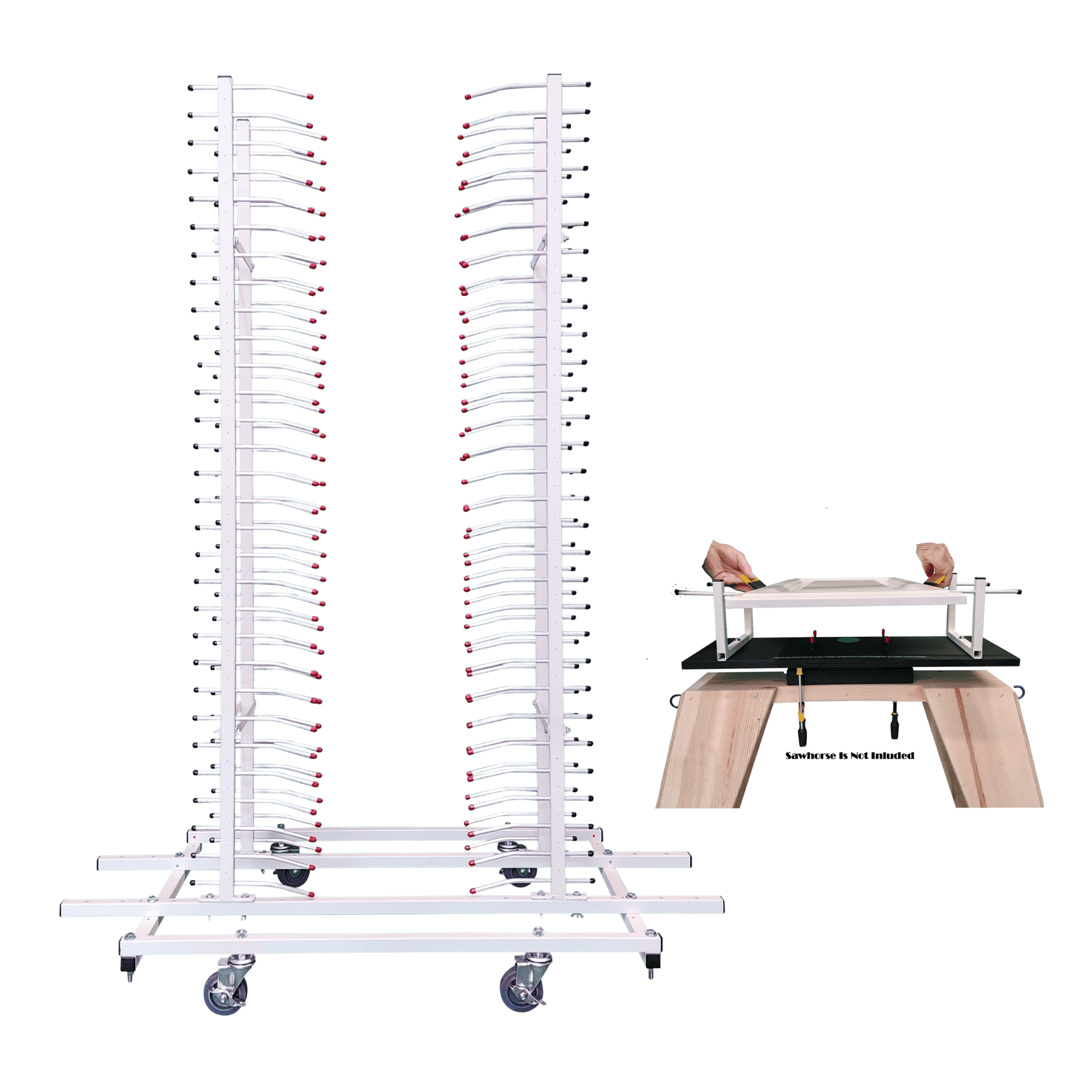 Rotating discount drying rack